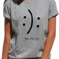 BLACKMYTH Women's T-Shirts Cotton Funny Graphic Design Casual Short Sleeve Top Tees