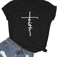 BLACKMYTH Women's Graphic Funny T Shirt Cute Tops Teen Girl Tees