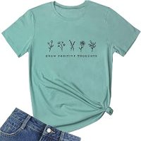 BLACKMYTH Women Cute Graphic T Shirts Summer Tops