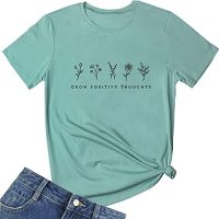 BLACKMYTH Women Cute Graphic T Shirts Summer Tops