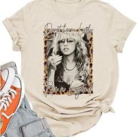 Women Vintage Graphic Tees for Women Rock Band T Shirt Casula Country Concert Outfits Short Sleeve Vintage Band Shirts