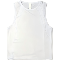 Men's White Sleeveless Tank Top